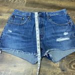 Levi's 501 Denim Cut Off Jean Shorts Women's 31 Raw Hem Button Fly Distressed Photo 2