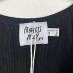 Princess Polly NWT  Black Blooming Graphic Cropped Tank Top Ribbed US 8 Small‎ XS Photo 2