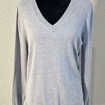 Worthington  Light Gray V-Neck Sweater Photo 0