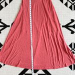 Anthropologie Maeve x Melanie Lace Up Racerback Knit Maxi Dress in Coral Small Photo 5