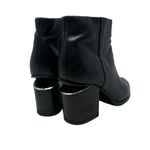 Alexander Wang Gabi Ankle Booties Leather Cut Out Heel Black Size 38.5 US 8.5 Photo 7