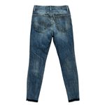 frame denim Le High Skinny Jeans in Langstone Acid Sandblasted Wash Blue | 26 Photo 5