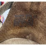 Minnetonka Desi Fringe Wedge Sandals Size 8 Brown Suede Multicolor Strap Photo 12