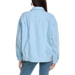Mother Denim SNACKS! The Big Bite Denim Jacket in Blue Barrymore Size Small Photo 3