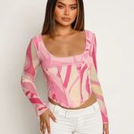 Tiger Mist Pink Long Sleeve Top Photo 4