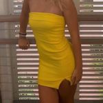 Yellow strapless mini dress Size XS Photo 1