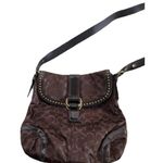 Coach Vintage H0868-F12852 Dark Brown Sparkly Signature Women’s Bag Crossbody Photo 0