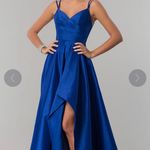PromGirl Long Alyce High-Low Taffeta Prom Dress with Slit Photo 0