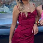 House Of CB Burgundy Midi Dress Photo 1