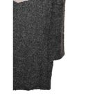 THML Women's Sweater Dress Chevron Cowl Knit Boxy Fit Pullover Grey/Tan Large Photo 3