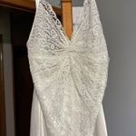 Euro Lace Maxi Slip Dress White Size M Photo 1