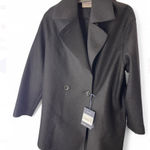 ICONS BY CINZIA ROCCA Black Virgin
Wool Overcoat size US8 ITA44 Photo 0
