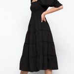 Hill House NWT  | The Nesli Nap Smocked Midi Dress in Black | Size XS Photo 0