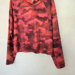 Athleta Red Camo Pinnacle Hoodie Cropped Size XLarge Soft Photo 5