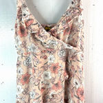 Prince & Fox XL Boho Floral Babydoll Smocked Dress/ Top with Spaghetti Straps Pink Photo 0