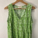 Gorman Organic Cotton Maxi Pocket Dress Gingham Sleeveless Whimsical Cottagecore Green Size 10 Photo 1