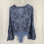 Free People Ditsy Floral bodysuit size xs Photo 3