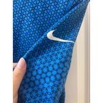 Nike Pro Pullover Top Womens XS Dri Fit Blue AOP 1/2 Zip Long Sleeve Geometric Photo 1