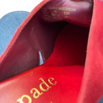 Kate Spade NY Amsterdam Womens Mules Clogs Size 8.5 B Red Suede Womens Slip On Photo 5