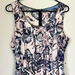 Vera Wang Simply Vera  Blue Purple and White High Low Dress - Size: Medium Photo 4