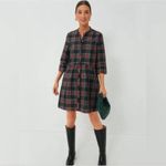 Tuckernuck  | NEW Festive Plaid Tartan Royal Shirt Mini Dress Size XL Photo 5