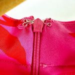 Sam Edelman  High Neck Floral Print  Dress Red Pink Size Small Photo 10