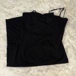 Dress the Population New  Alana black ruched midi dress with slit size L Photo 3