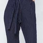 Nasty Gal Pinstripe Top And Pants Set  Photo 0