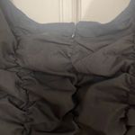 Pretty Little Thing black balloon sleeve, roused body con, zipper back,  NWT Photo 4