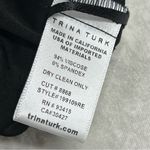 Trina Turk NWT S Vanda Black Draped embellished tank w/Gold Chain Photo 11