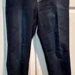 Chico's Chico’s platinum denim cropped jeans - dark blue - size 10 ( 1.5) Photo 1