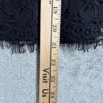 EXPRESS Blouse Lace Top Mock Neck Feminine Gothic Whimsygoth Party Black Size M Photo 9