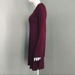 Forever 21 Boho Long-Sleeved Mini Dress in Maroon | Size S Photo 2