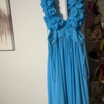 Antonio Melani  Manila Rosette Sleeveless V-Neck Maxi Formal Dress Photo 9