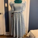 Rachel Parcell  Blue Lace Smocked‎ Waist Dress Size XS Photo 2