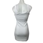 DNA  Women's White Sleeveless Scoop Neck Knit Tank Mini Bodycon Dress Size S Photo 1