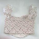 Altar'd State Altar’d State Floral Ruffle Sleeve Top Photo 2