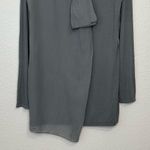 NWT European Culture Gray Stretch Scoop Neck Long Sleeves Tee Size XXL Photo 4