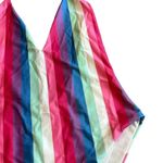 Privacy Please One Piece Halter Top Swimsuit Bold Stripe Size Medium Women's Photo 3