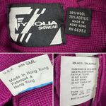 Vintage Tyrolia Skiwear wool blend turtleneck ski sweater raspberry size small S Purple Photo 4