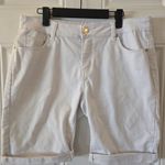Sandpiper white jean shorts Size 14 high rise Photo 4