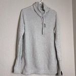 Sigrid Olsen  Sweater waffle knit thumb openings M cowl neck collar cozy Photo 0