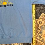 Gildan You’re So Golden Women’s Blue Graphic Crewneck Sweatshirt Size Medium Photo 7