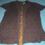 Dress Barn crocheted multi colored cap short sleeves cardigan size XL Photo 7