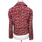 Joie  Silk Floral Moto Bomber Jacket – Size M Photo 4