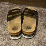 REEF  Cushion Black Vista Hi platform slip on two strap chunky sole sandals Photo 4