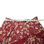 BCBGMAXAZRIA  Floral Toile Handkerchief Midi Floral Red Skirt Size: XL Photo 4
