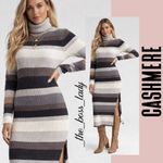 Charter Club  cashmere sweater dress midi turtleneck soft cozy ribbed Large Photo 8