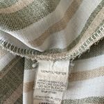 Naif Stripped‎ Milkmaid Boho Earth Tone Midi Button Down Dress Size S Green Photo 8