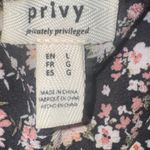 Privy  Black Floral Peekaboo Waist Dress with Adjustable Straps Photo 4